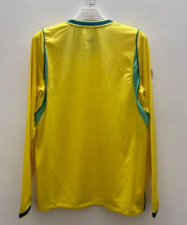 Thailand Quality(AAA) 2026 Brazil World Cup Home Long Sleeve Soccer Jersey