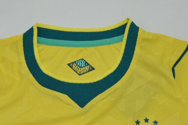 Thailand Quality(AAA) 2026 Brazil Home Women Soccer Jersey (Player)