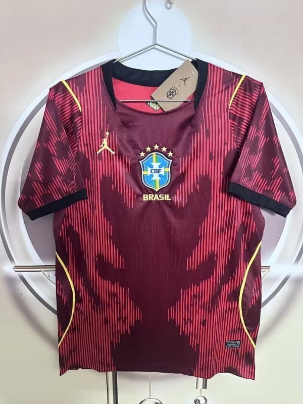 Thailand Quality(AAA) 2026 Brazil Red Soccer Jersey