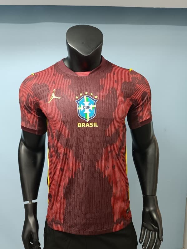 Thailand Quality(AAA) 2026 Brazil Red Soccer Jersey (Player)