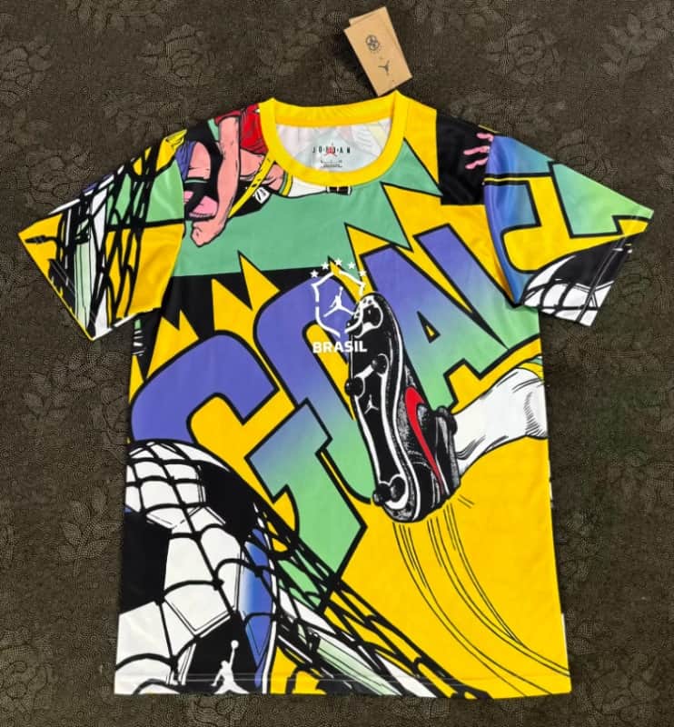 Thailand Quality(AAA) 2026 Brazil Special Soccer Jersey 07