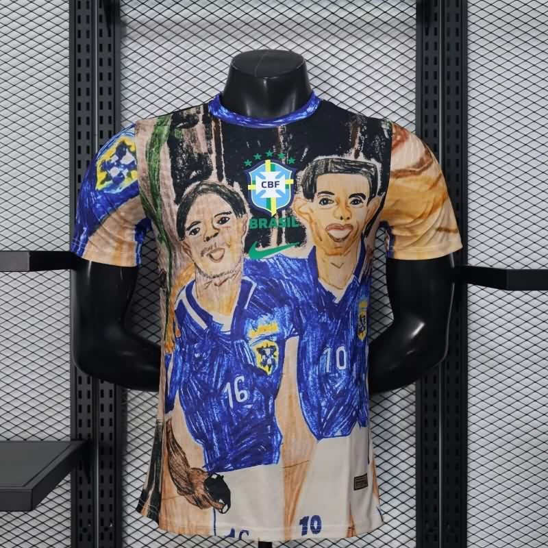Thailand Quality(AAA) 2026 Brazil Special Soccer Jersey (Player) 02