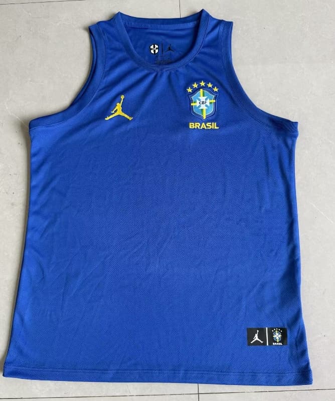 Thailand Quality(AAA) 2026 Brazil Training Vest Soccer Jersey 04