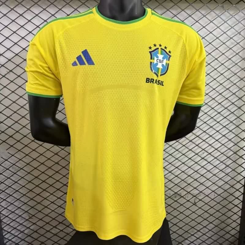 Thailand Quality(AAA) 2026 Brazil Yellow Soccer Jersey (Player) Thailand Quality(AAA) 2026 Brazil Yellow Soccer Jersey (Player)