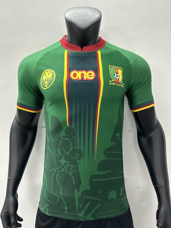 Thailand Quality(AAA) 2023/24 Cameroon Home Soccer Jersey (Player)