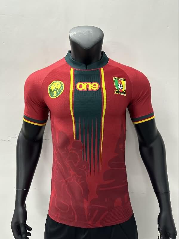 Thailand Quality(AAA) 2023/24 Cameroon Third Soccer Jersey (Player)