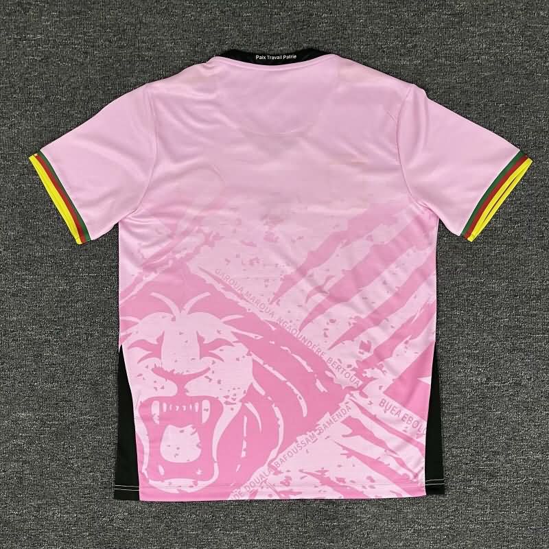 Thailand Quality(AAA) 2025 Cameroon Goalkeeper Pink Soccer Jersey