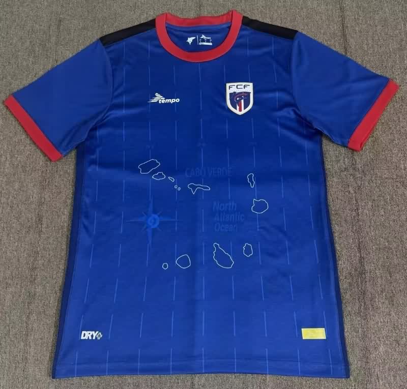 Thailand Quality(AAA) 2025 Cape Verde Home Soccer Jersey Thailand Quality(AAA) 2025 Cape Verde Home Soccer Jersey
