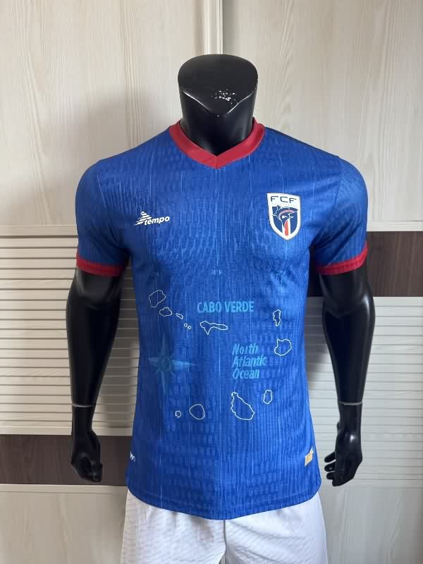 Thailand Quality(AAA) 2025 Cape Verde Home Soccer Jersey (Player) Thailand Quality(AAA) 2025 Cape Verde Home Soccer Jersey (Player)