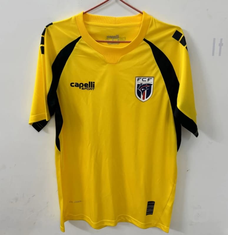 Thailand Quality(AAA) 2026 Cape Verde Goalkeeper Yellow Soccer Jersey Thailand Quality(AAA) 2026 Cape Verde Goalkeeper Yellow Soccer Jersey