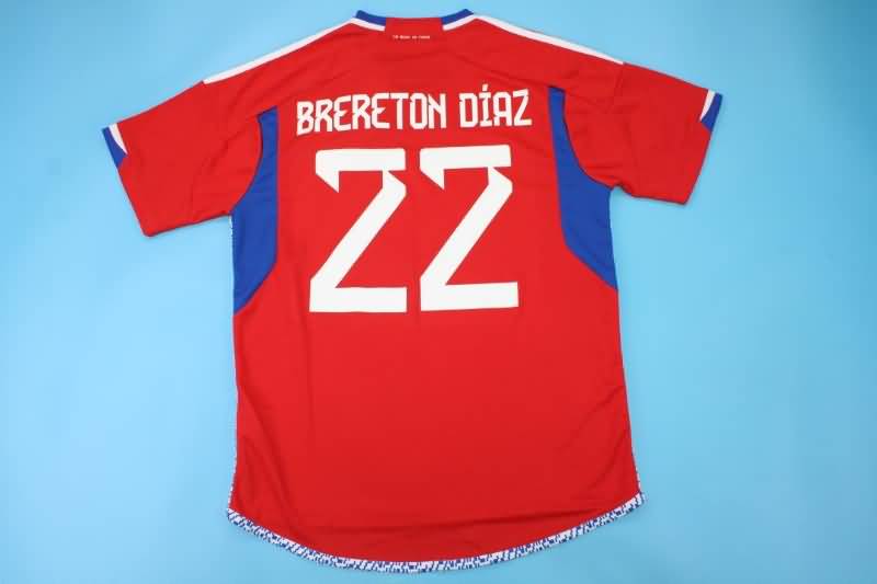 Thailand Quality(AAA) 2022 Chile Home Soccer Jersey