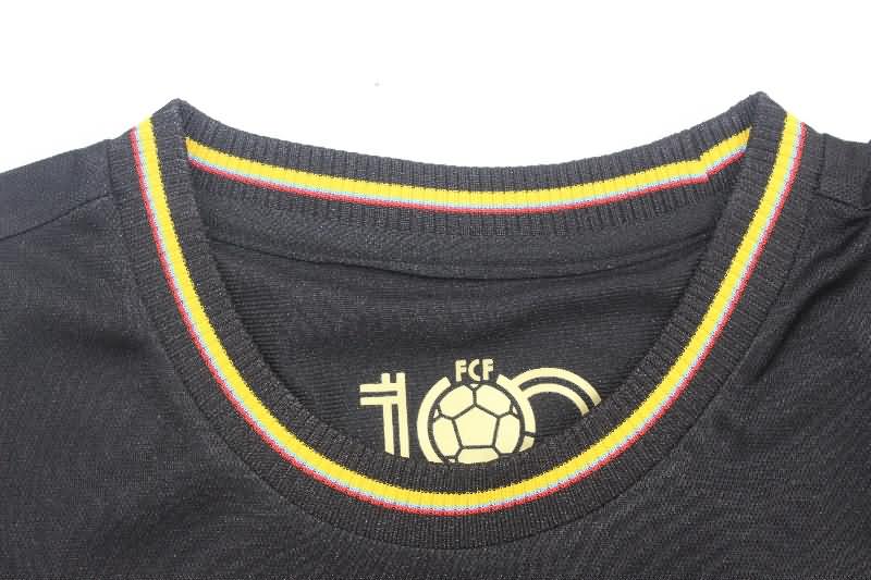 Thailand Quality(AAA) 100th Colombia Anniversary Black Soccer Jersey