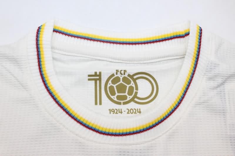 Thailand Quality(AAA) 100th Colombia Anniversary Long Sleeve Soccer Jersey