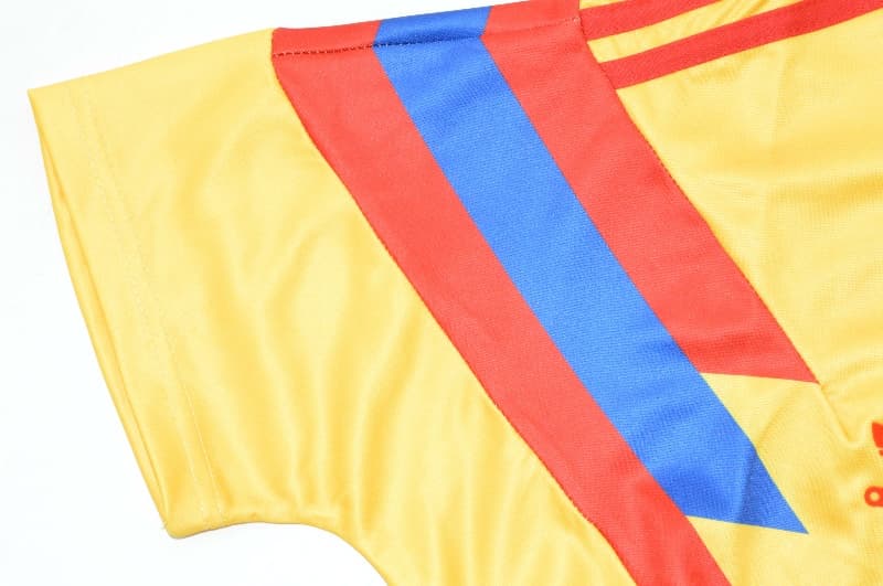 Thailand Quality(AAA) 1990 Colombia Home Women Cropped Soccer Jersey