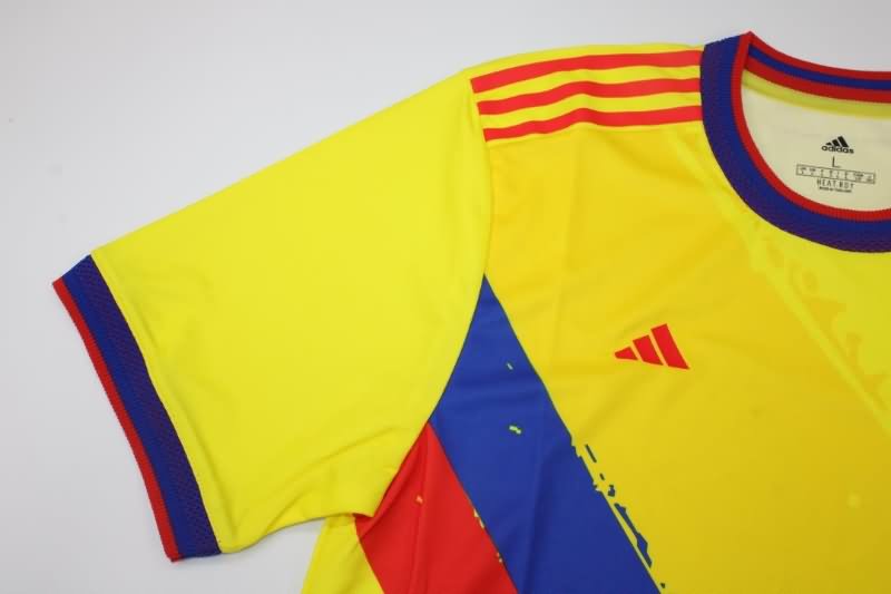 Thailand Quality(AAA) 2022 Columbia Yellow Soccer Jersey (Player)