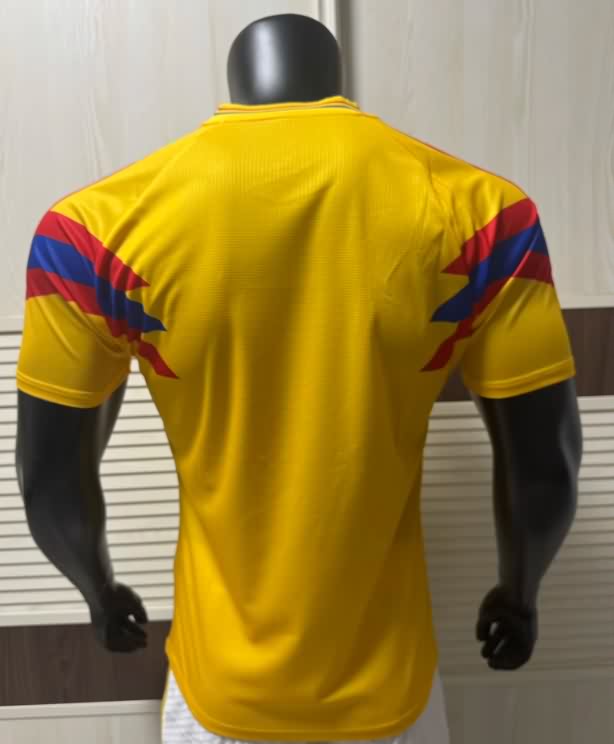 Thailand Quality(AAA) 25/26 Colombia Yellow Soccer Jersey (Player)
