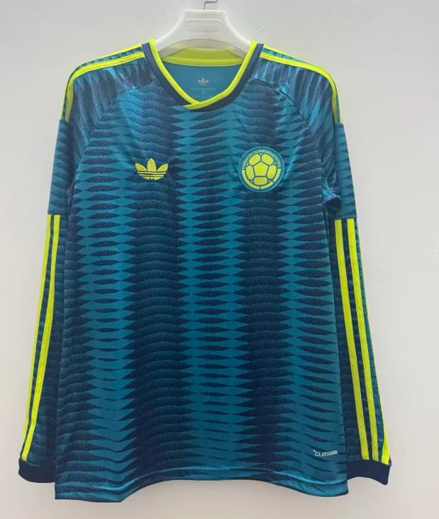 Thailand Quality(AAA) 2026 Colombia World Cup Away Long Sleeve Soccer Jersey