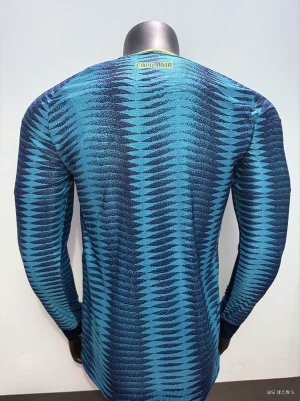 Thailand Quality(AAA) 2026 Colombia World Cup Away Long Sleeve Soccer Jersey (Player)