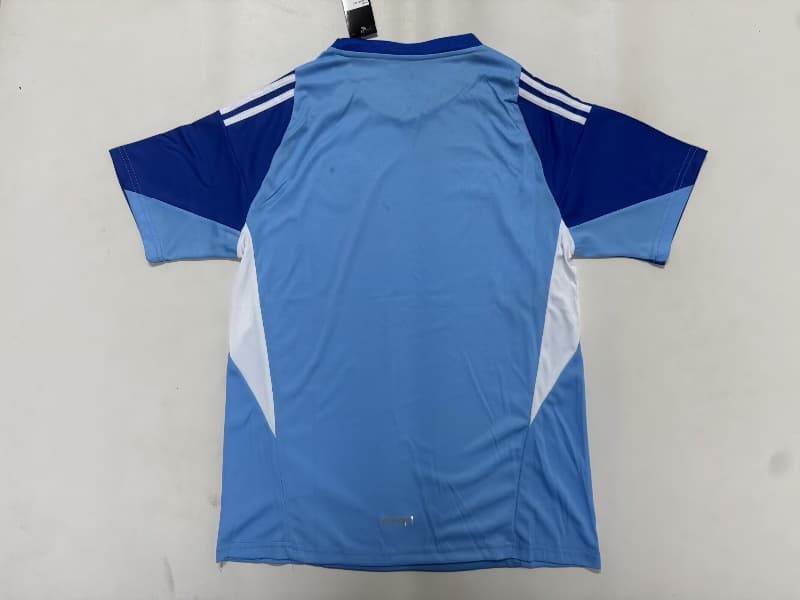 Thailand Quality(AAA) 2026 Colombia Goalkeeper Blue Soccer Jersey