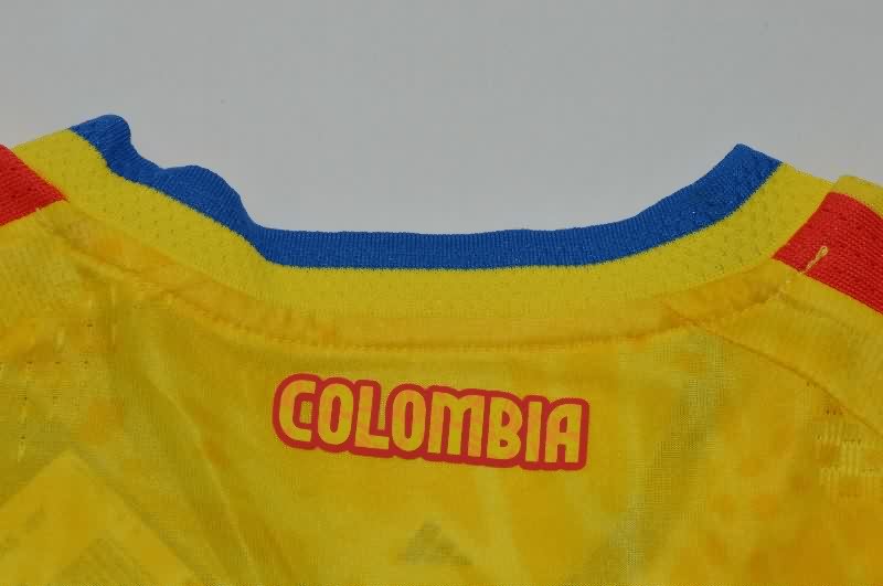 Thailand Quality(AAA) 2026 World Cup Colombia Home Soccer Jersey (Player)