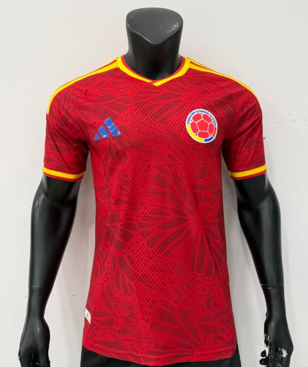 Thailand Quality(AAA) 2026 Colombia Red Soccer Jersey (Player)