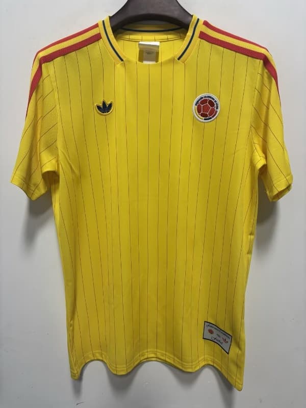 Thailand Quality(AAA) 2026 Colombia Yellow Soccer Jersey