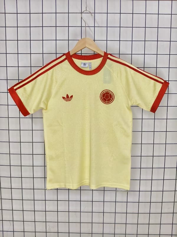 Thailand Quality(AAA) 2026 Colombia Yellow Soccer Jersey 02