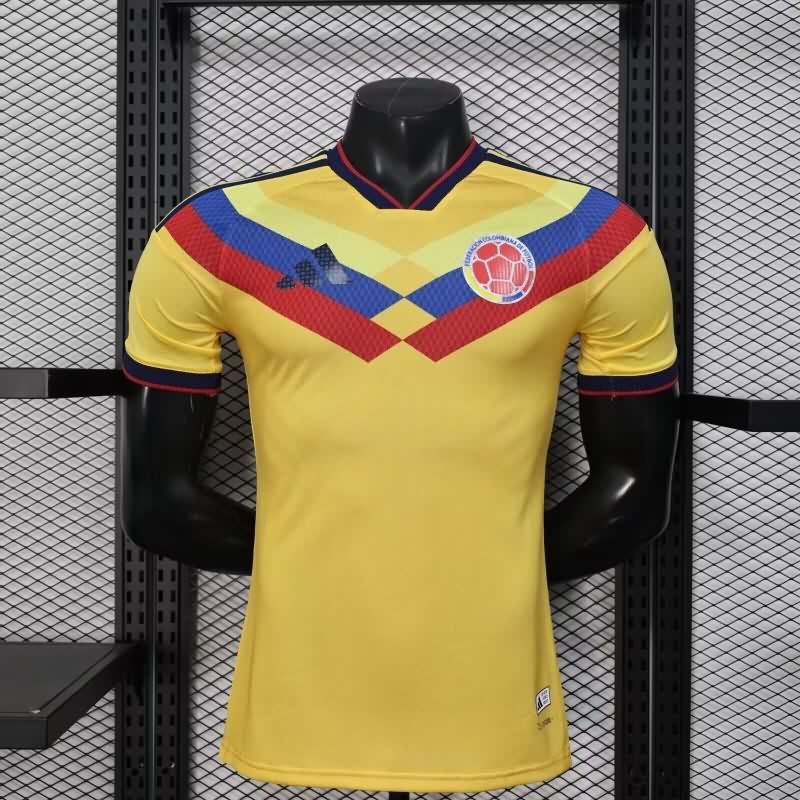 Thailand Quality(AAA) 2026 Colombia Yellow Soccer Jersey (Player)