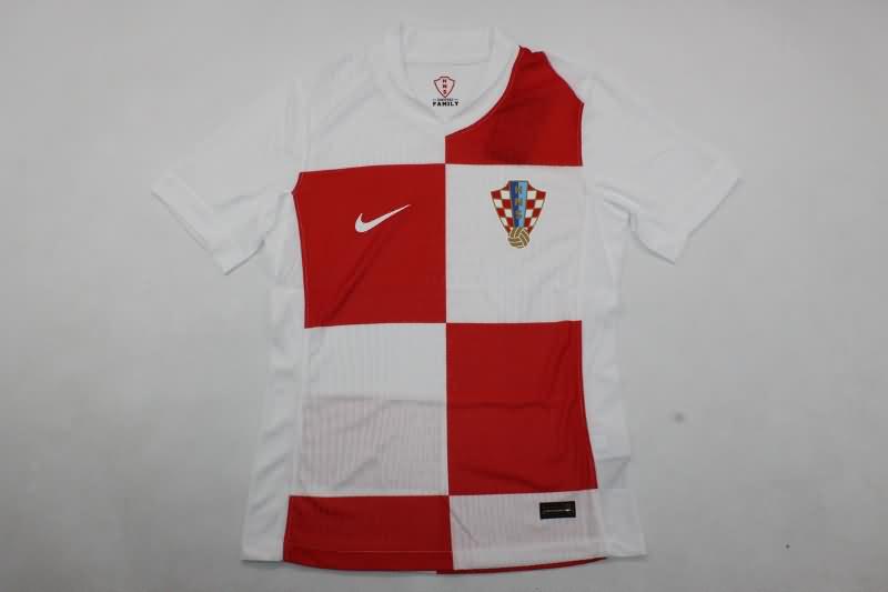 Thailand Quality(AAA) 2024 Croatia Home Soccer Jersey (Player)