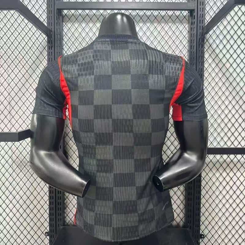 Thailand Quality(AAA) 2026 Croatia Black Soccer Jersey (Player)