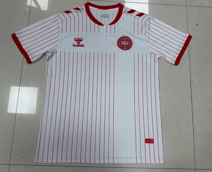 Thailand Quality(AAA) 2026 Denmark Away Soccer Jersey