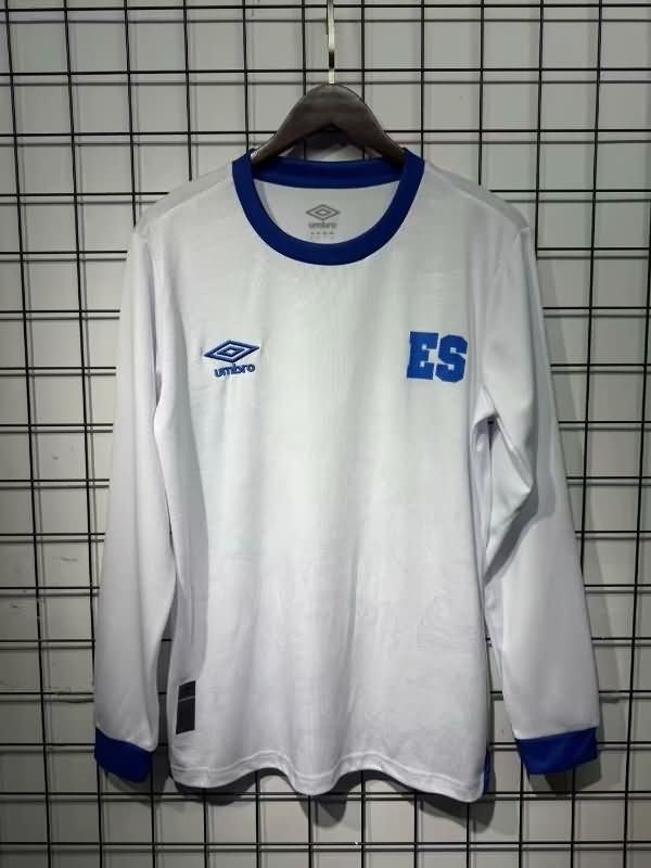 Thailand Quality(AAA) 2025 El Salvador Away Long Sleeve Soccer Jersey