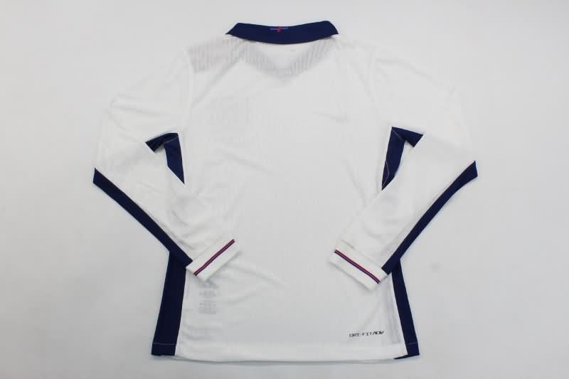 Thailand Quality(AAA) 2024 England Home Long Sleeve Soccer Jersey (Player)