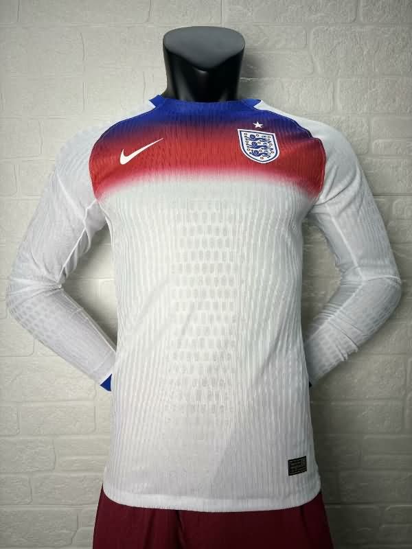 Thailand Quality(AAA) 2025 England Female Euro Long Sleeve Home Soccer Jersey (Player)