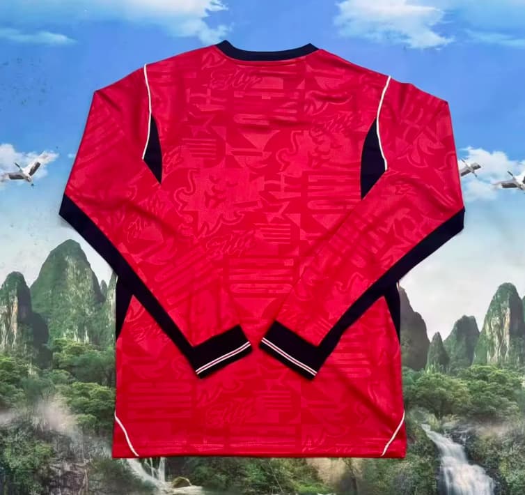 Thailand Quality(AAA) 2026 England Away Long Sleeve Soccer Jersey