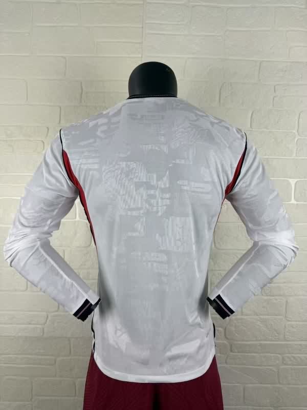 Thailand Quality(AAA) 2626 England Home Long Sleeve Soccer Jersey (Player)