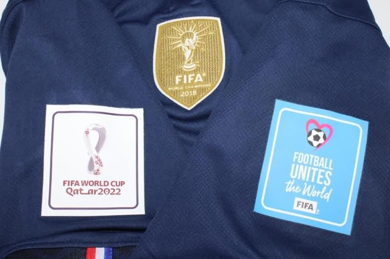 Thailand Quality(AAA) 2022 France World Cup Home Final Soccer Jersey