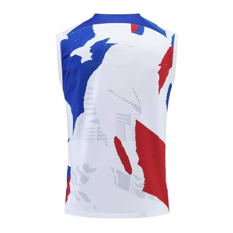 Thailand Quality(AAA) 2022 France White Vest Soccer Jersey