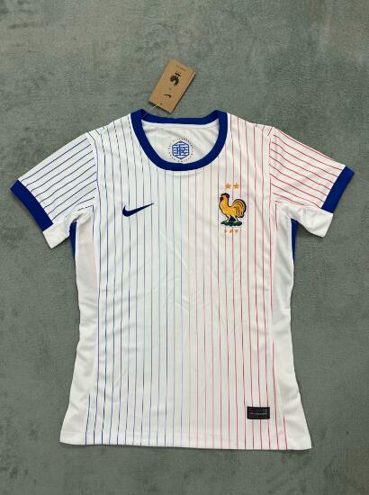 Thailand Quality(AAA) 2024 France Away Women Soccer Jersey