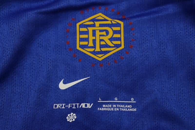 Thailand Quality(AAA) 2024 France Home Long Sleeve Soccer Jersey (Player)