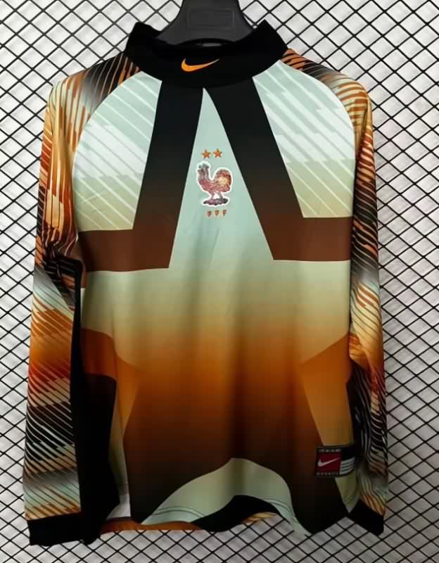 Thailand Quality(AAA) 25/26 France Goalkeeper Long Sleeve Soccer Jersey