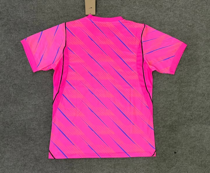 Thailand Quality(AAA) 2026 France Goalkeeper Pink Soccer Jersey