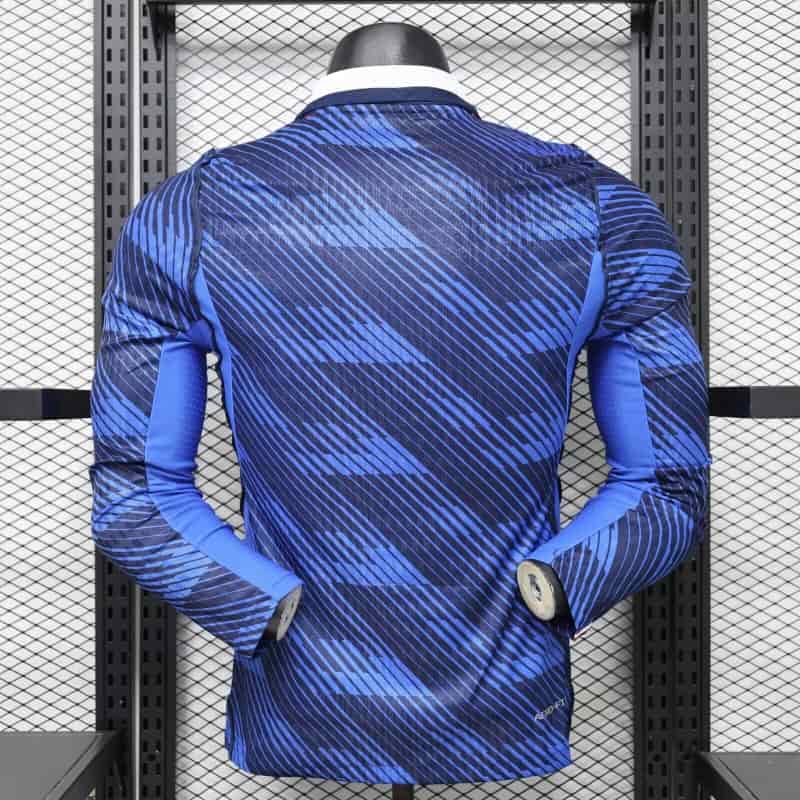 Thailand Quality(AAA) 2026 France World Cup Home Long Sleeve Soccer Jersey (Player)