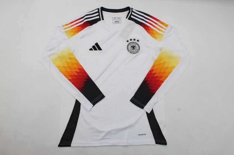 Thailand Quality(AAA) 2024 Germany Home Long Sleeve Soccer Jersey