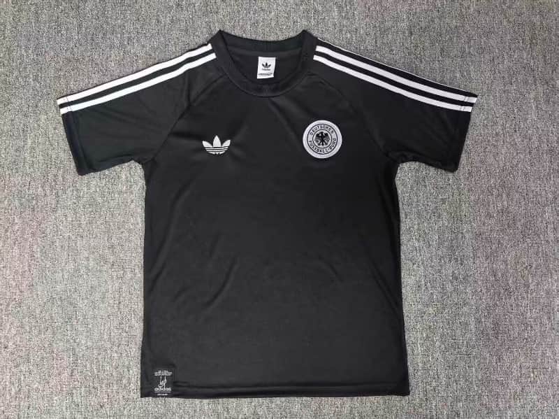 Thailand Quality(AAA) 2026 Germany Black Soccer Jersey 02