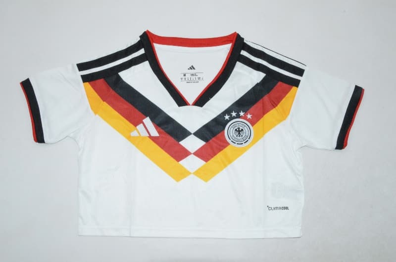 Thailand Quality(AAA) 2026 Germany World Cup Home Women Cropped Soccer Jersey
