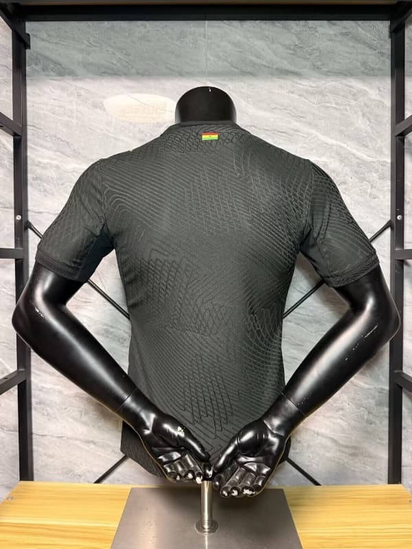 Thailand Quality(AAA) 2026 Ghana Goalkeeper Black Soccer Jersey (Player)