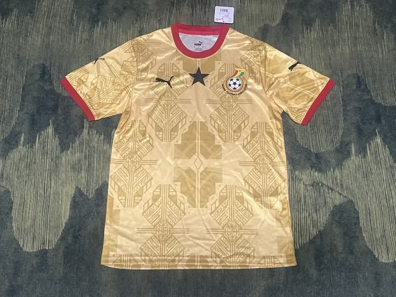 Thailand Quality(AAA) 2026 Ghana Gold Soccer Jersey