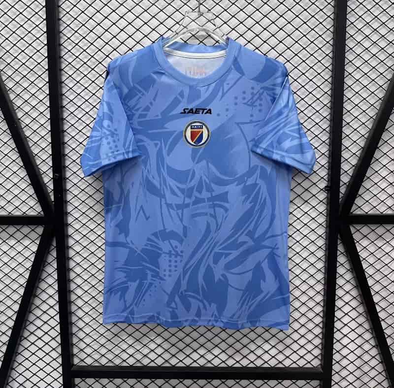 Thailand Quality(AAA) Haiti 2026 World Cup Goalkeeper Blue Soccer Jersey Thailand Quality(AAA) Haiti 2026 World Cup Goalkeeper Blue Soccer Jersey