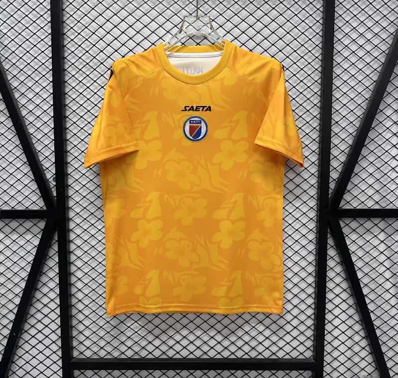 Thailand Quality(AAA) Haiti 2026 World Cup Goalkeeper Yellow Soccer Jersey Thailand Quality(AAA) Haiti 2026 World Cup Goalkeeper Yellow Soccer Jersey